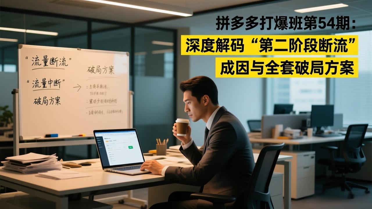 拼多多打爆班第54期：深度解码“第二阶段断流”成因与全套破局方案-优创项目网
