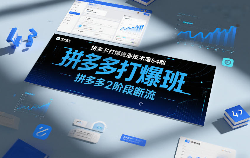 拼多多打爆班原创技术第54期，拼多多2阶段断流-优创项目网