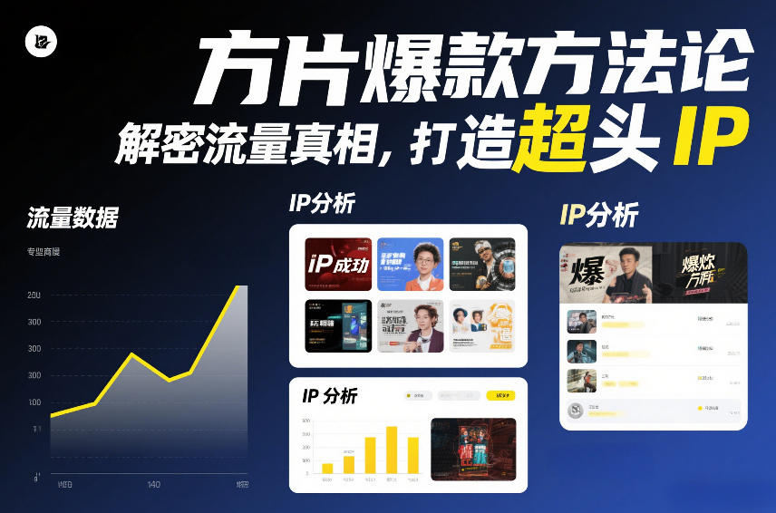 方片爆款方法论，解密流量真相，打造超头IP-优创项目网