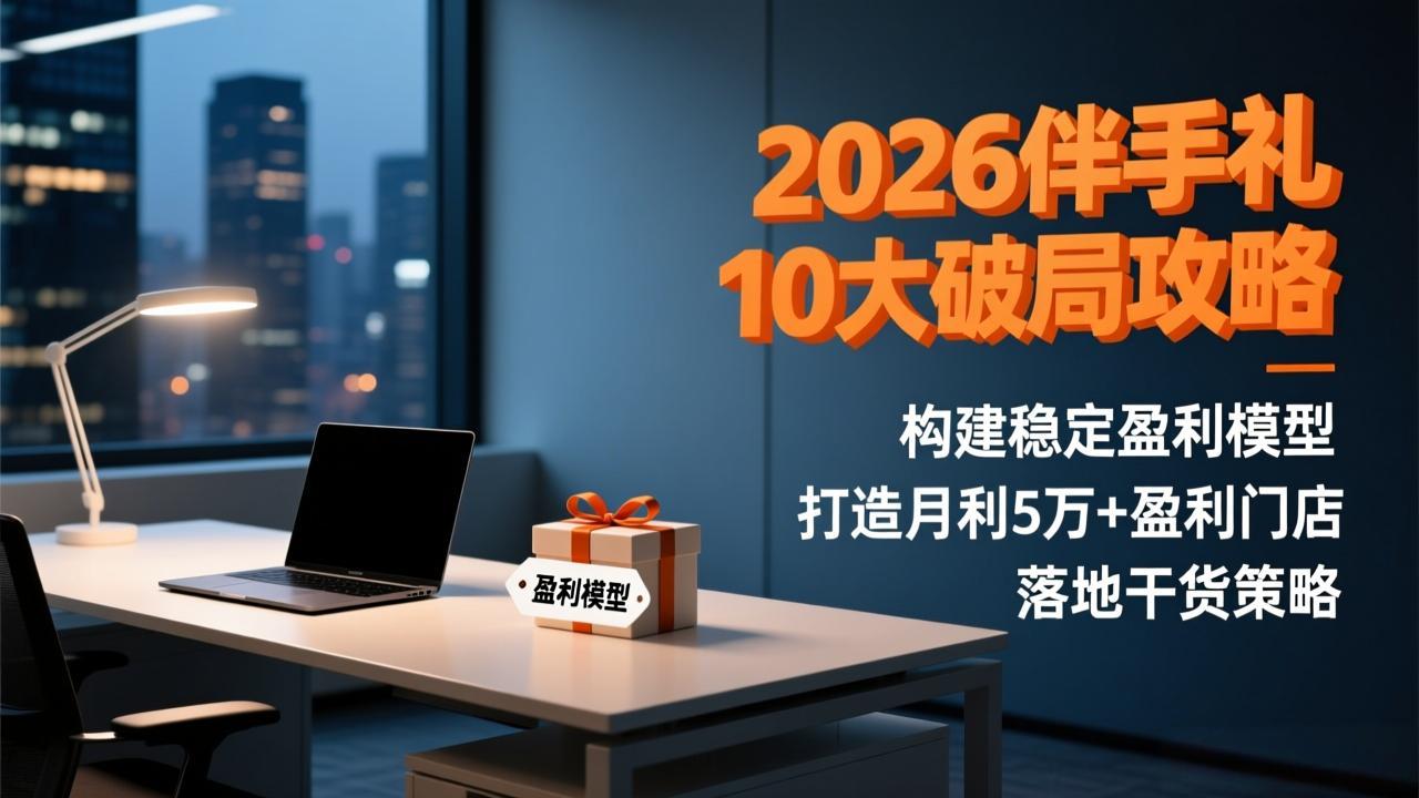 2026伴手礼10大破局攻略：构建稳定盈利模型，打造月利5万+盈利门店，落地干货策略-优创项目网