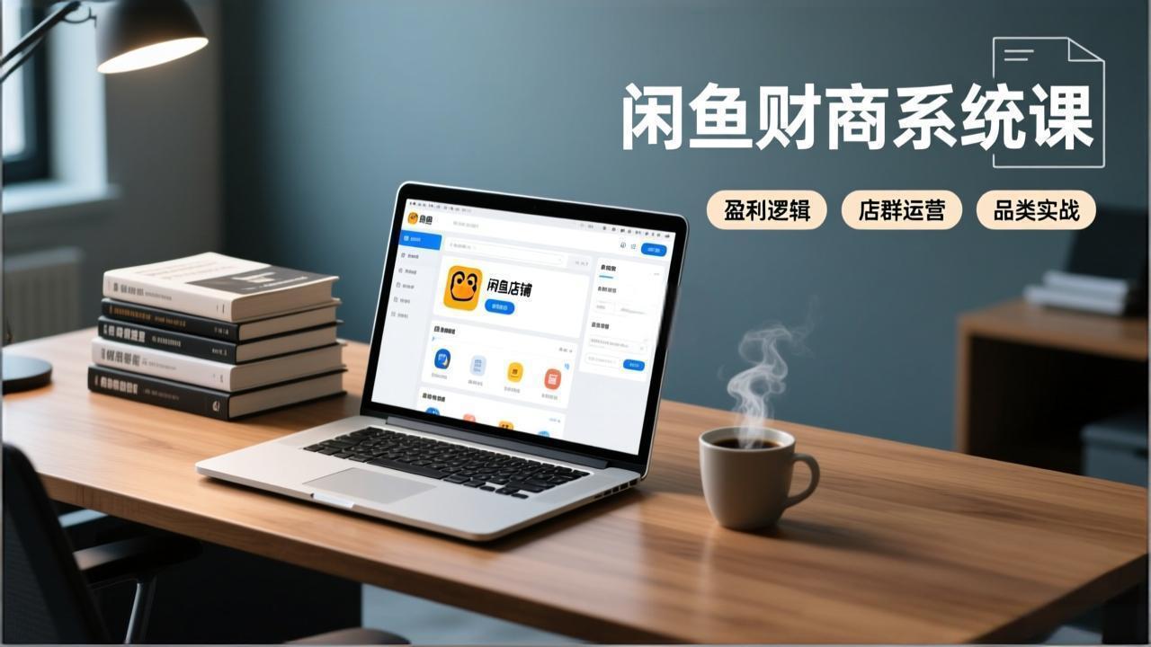 闲鱼财商系统课：从盈利逻辑、店群运营到品类实战，实现稳定月入过万-优创项目网