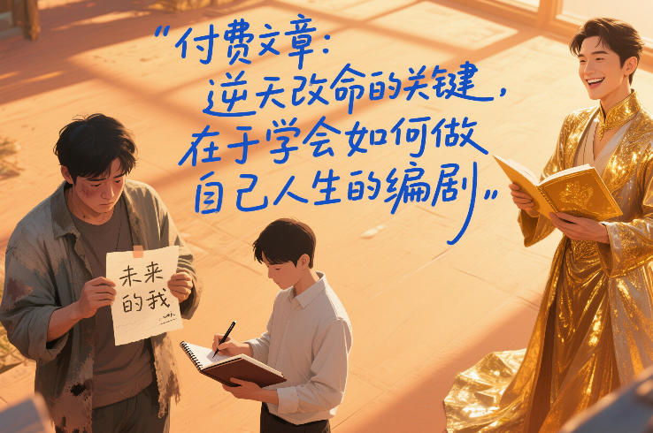付费文章：逆天改命的关键，在于学会如何做自己人生的编剧-优创项目网