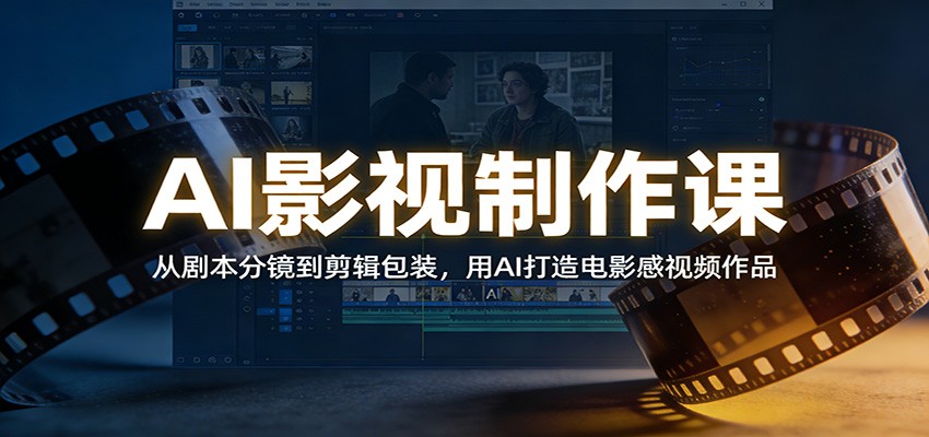 AI影视制作课：从剧本分镜到剪辑包装，用AI打造电影感视频作品-优创项目网