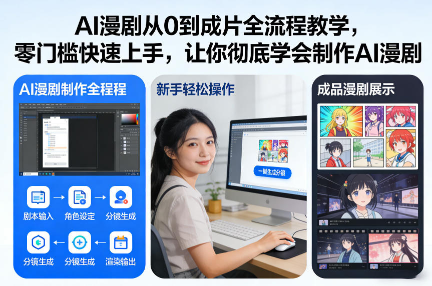 AI漫剧从0到成片全流程教学，零门槛快速上手，让你彻底学会制作AI漫剧【保姆级教程】-优创项目网