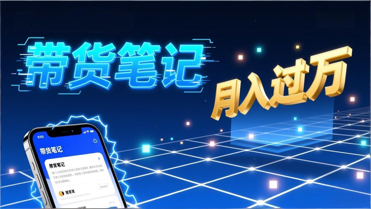 小红书爆款笔记带货实战：拆解封面标题正文全要素，手把手教你单篇笔记带货月入过万-优创项目网