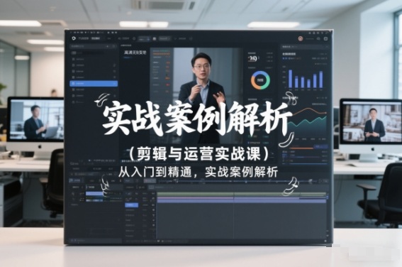 剪辑与运营实战课，从入门到精通，实战案例解析(更新2026)-优创项目网