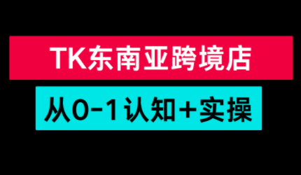 TikTok东南亚跨境从0-1认知实操课-优创项目网