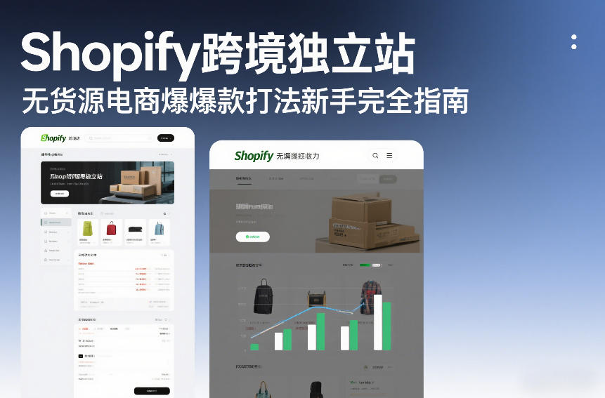 Shopify跨境独立站无货源电商爆款打法新手完全指南-优创项目网