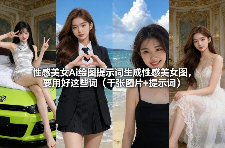 性感美女Ai绘图提示词生成性感美女图，要用好这些词(千张图片+提示词)-优创项目网