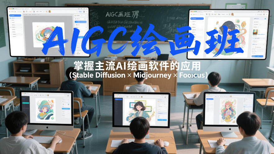 AIGC绘画班，掌握主流Ai绘画软件的应用(Stable Diffusion x Midjourney x Fooocus)-优创项目网