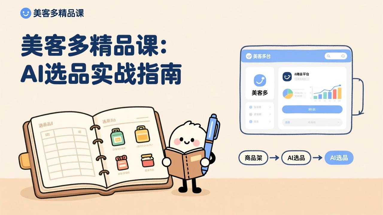 AI+美客多精品课，工具实操、数据选品、AI优化，新手也能快速上手，月入5000+美元-优创项目网