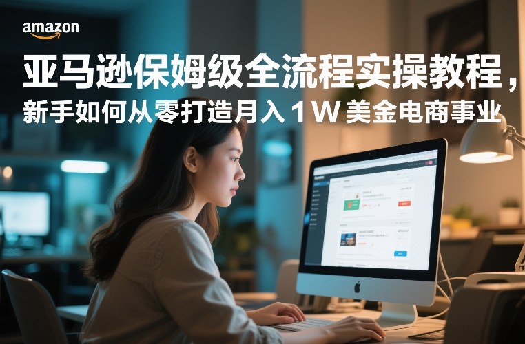 亚马逊保姆级全流程实操教程，新手如何从零打造月入1W美金电商事业-优创项目网