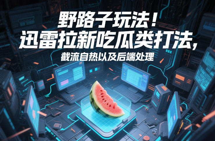 野路子玩法！迅雷拉新吃瓜类打法，截流自热以及后端处理-优创项目网