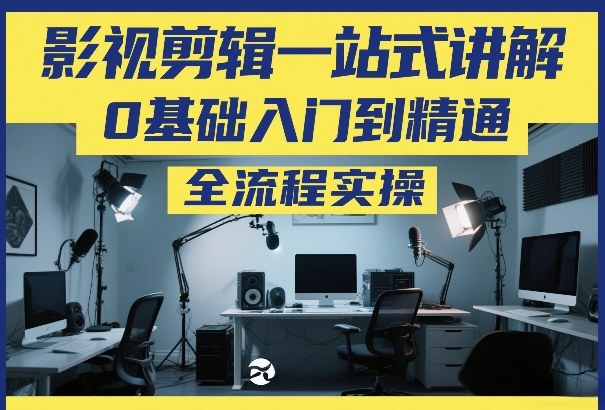 影视剪辑一站式讲解，0基础入门到精通，全流程实操-优创项目网