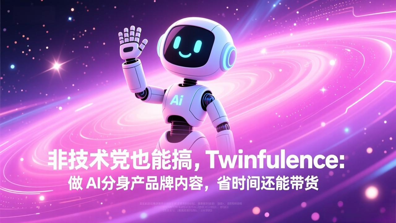 非技术党也能搞!Twinfluence:做 AI 分身产品牌内容,省时间还能带货-优创项目网