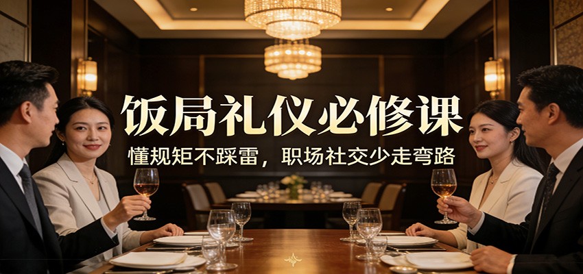 公众号收费文章：《饭局礼仪必修课：懂规矩不踩雷，职场社交少走弯路》-优创项目网