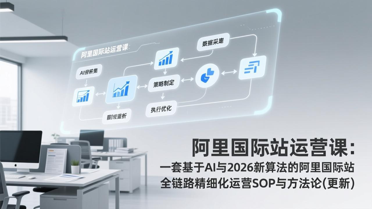 阿里国际站运营课：一套基于AI与2026新算法的阿里国际站全链路精细化运营SOP与方法论(更新-优创项目网