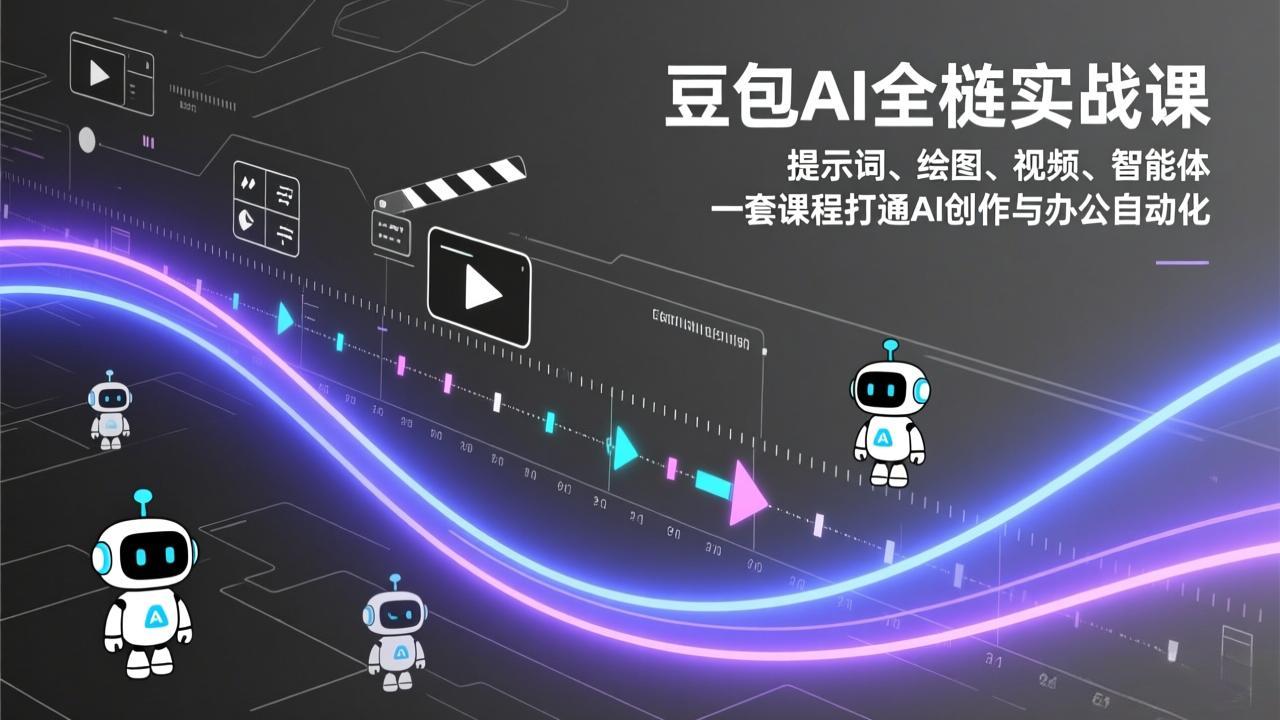 豆包AI全栈实战课：提示词、绘图、视频、智能体，一套课程打通AI创作与办公自动化-优创项目网