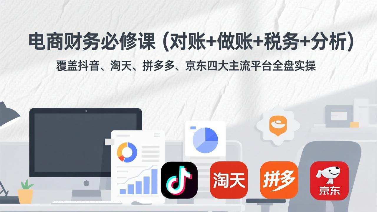 电商财务必修课(对账+做账+税务+分析-优创项目网