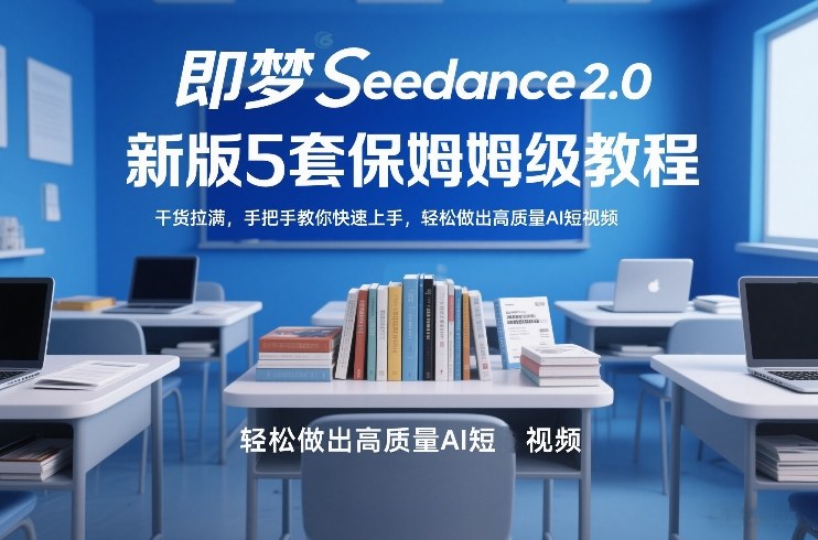 即梦Seedance2.0新版5套保姆级教程，干货拉满，手把手教你快速上手，轻松做出高质量AI短视频-优创项目网
