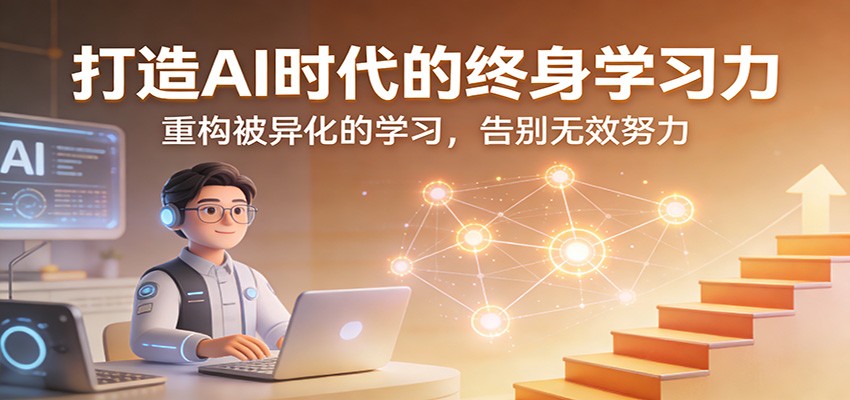 打造AI时代的终身学习力：重构被异化的学习，告别无效努力-优创项目网