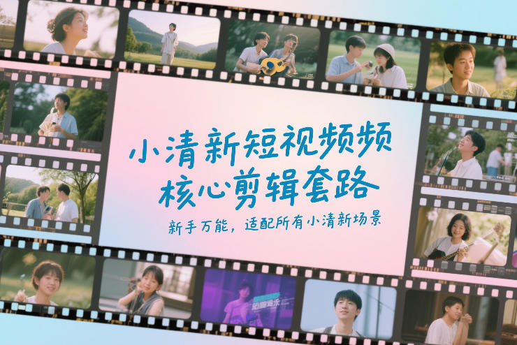 小清新短视频核心剪辑套路，新手万能，适配所有小清新场景-优创项目网