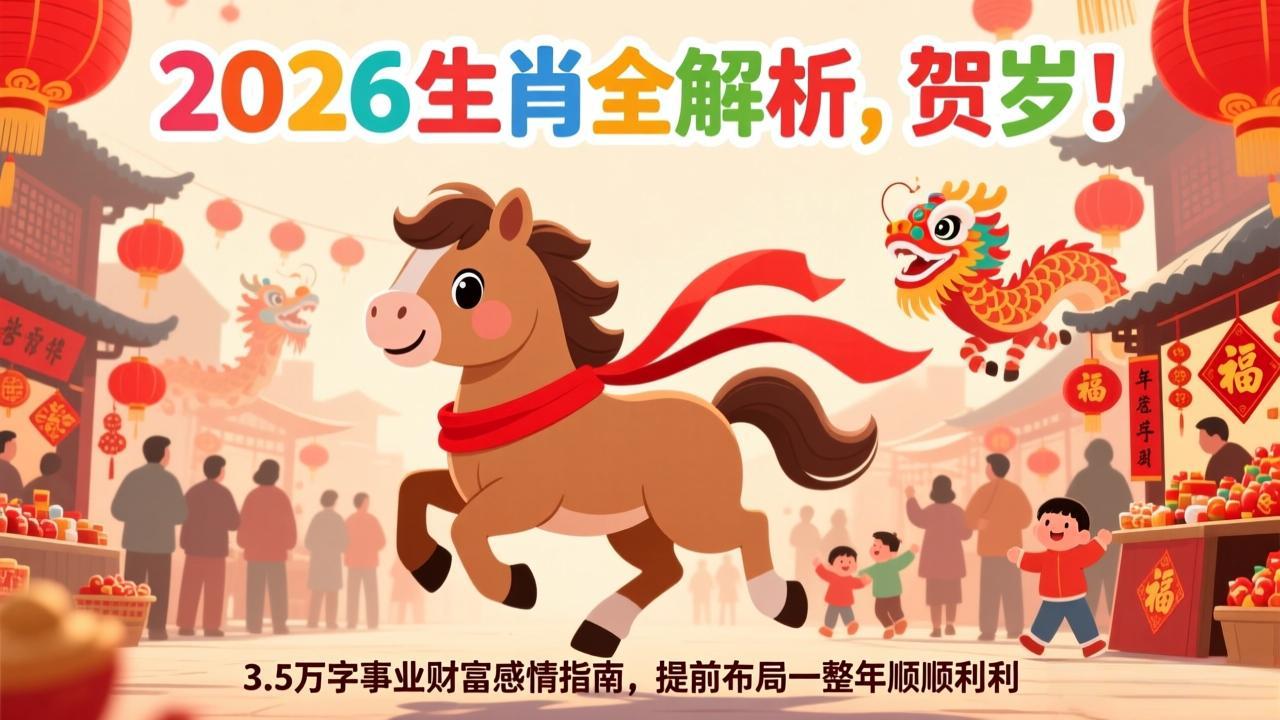付费文章：贺岁！2026生肖全解析，3.5万字事业财富感情指南，提前布局一整年顺顺利利-优创项目网