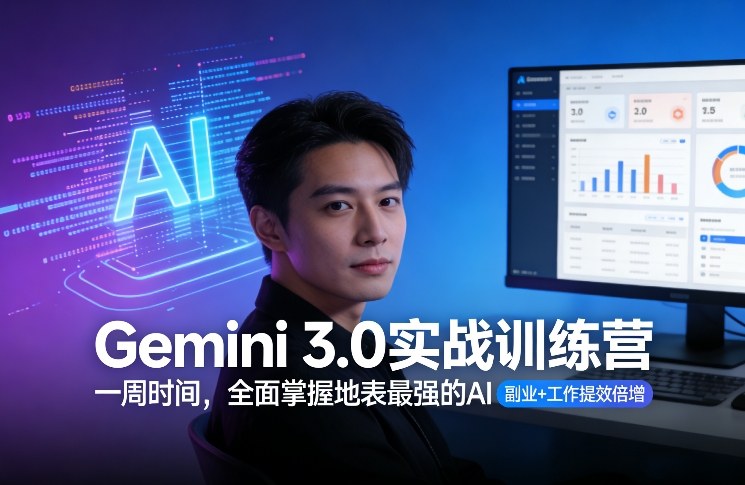 Gemini 3.0实战训练营，一周时间，全面掌握地表最强的AI，副业+工作提效倍增(更新)-优创项目网