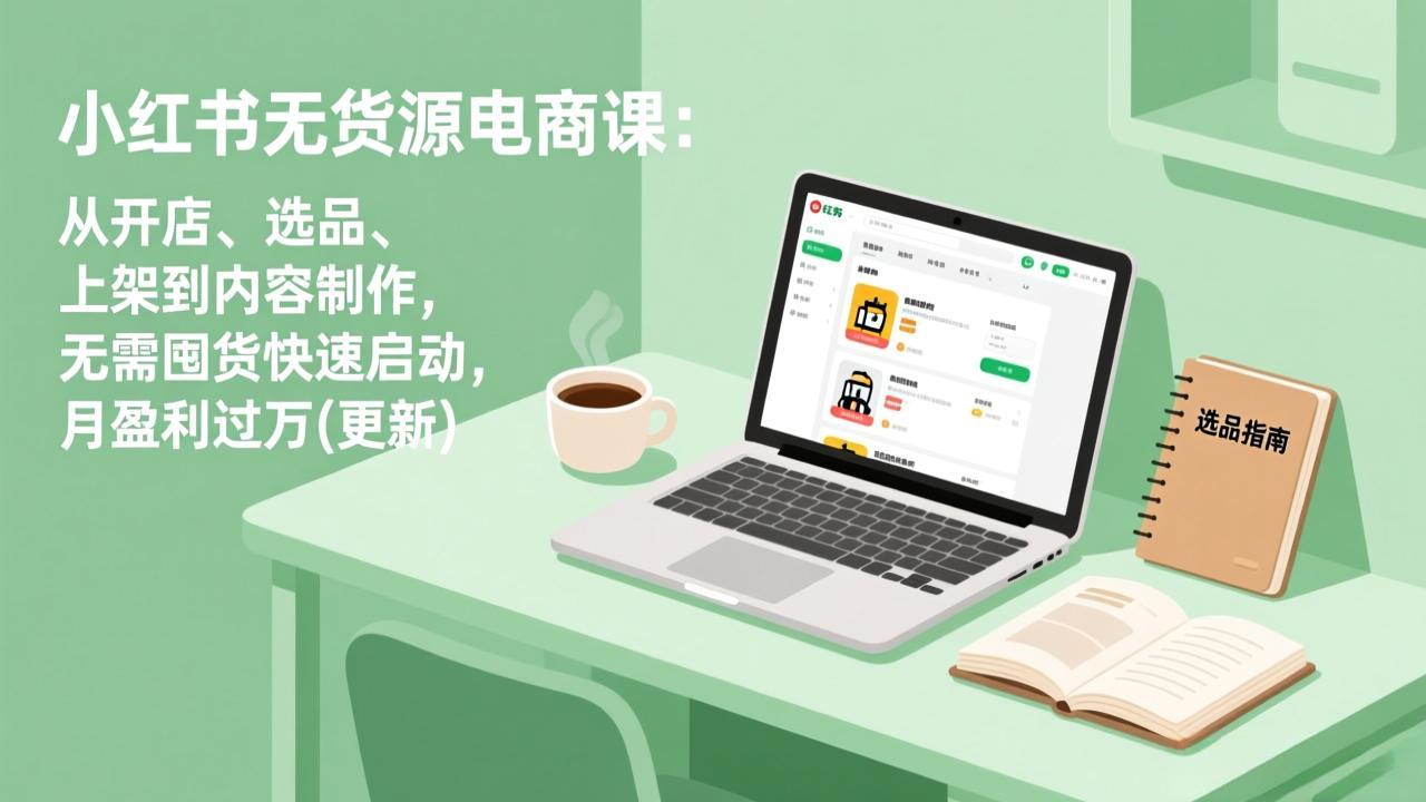 小红书无货源电商课(更新-优创项目网