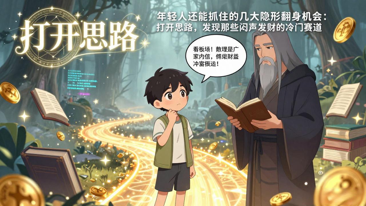 付费文1+2：年轻人还能抓住的几大隐形翻身机会：打开思路，发现那些闷声发财的冷门赛道-优创项目网