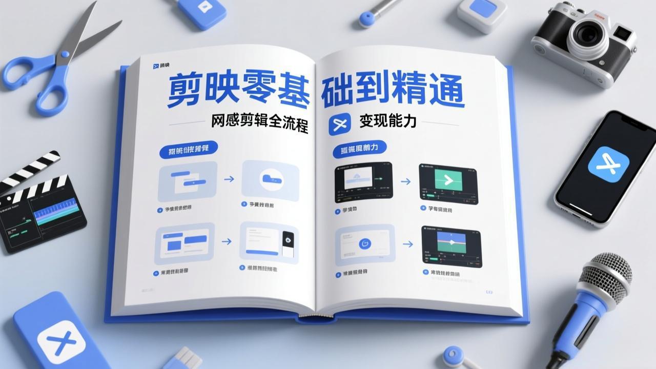 剪映零基础也能快速上手，从入门到精通掌握网感剪辑全流程，掌握能直接变现的剪辑能力-优创项目网