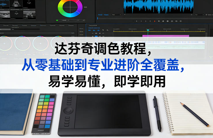 达芬奇调色教程，从零基础到专业进阶全覆盖，易学易懂，即学即用-优创项目网