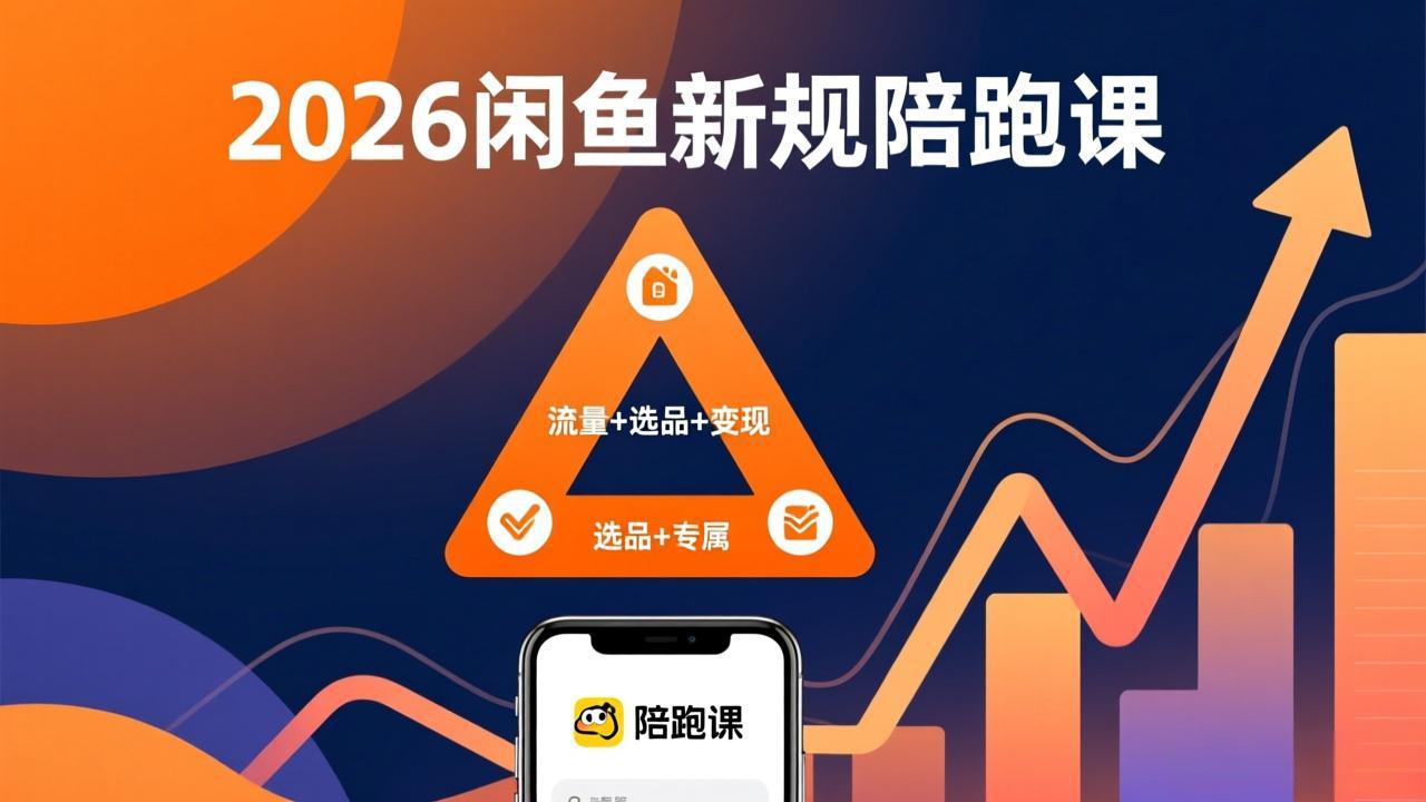 2026闲鱼高阶陪跑课全新上线，带你吃透新规玩转选品流量，从零搭建稳定变现盈利体系-优创项目网