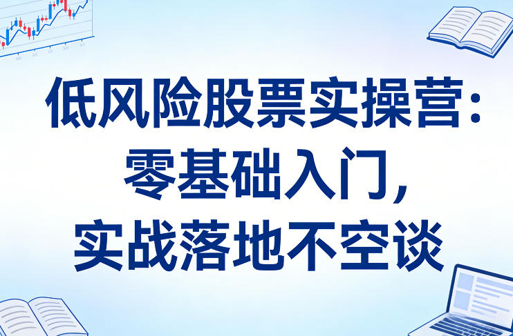 低风险股票实操营：零基础入门，实战落地不空谈-优创项目网