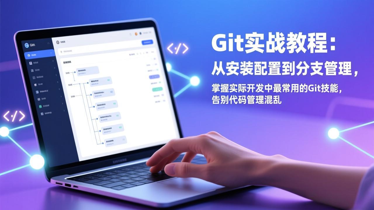 Git实战教程：从安装配置到分支管理，掌握实际开发中最常用的Git技能，告别代码管理混乱-优创项目网