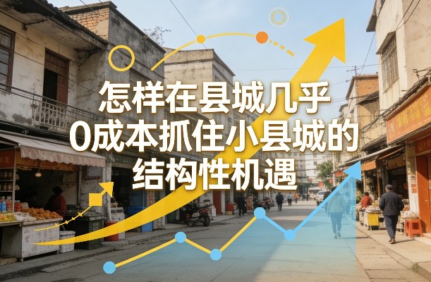 付费文章：怎样在县城几乎0成本抓住小县城的结构性机遇-优创项目网
