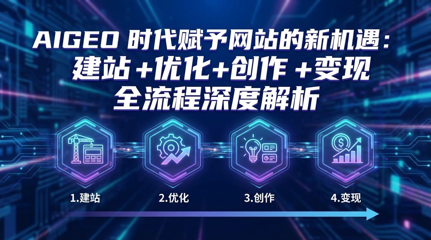 AIGEO+时代赋予网站的新机遇：建站+优化+创作+变现+全流程深度解析-优创项目网