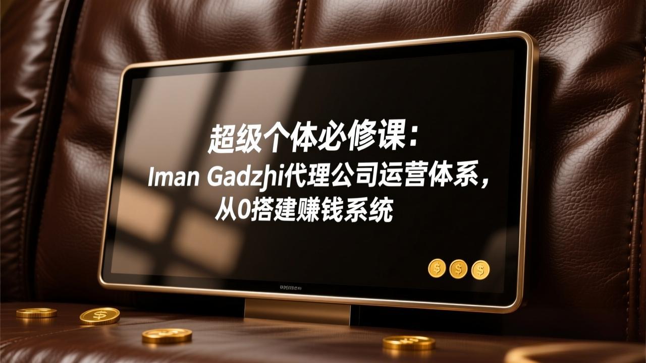超级个体必修课：Iman Gadzhi代理公司运营体系，从0搭建赚钱系统-优创项目网