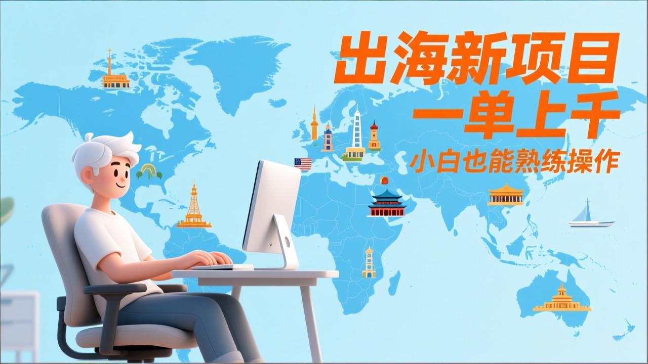 出海新项目，一单上千，小白也能熟练操作-优创项目网