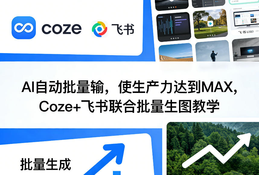 AI自动批量输，使生产力达到MAX，Coze+飞书联合批量生图教学-优创项目网