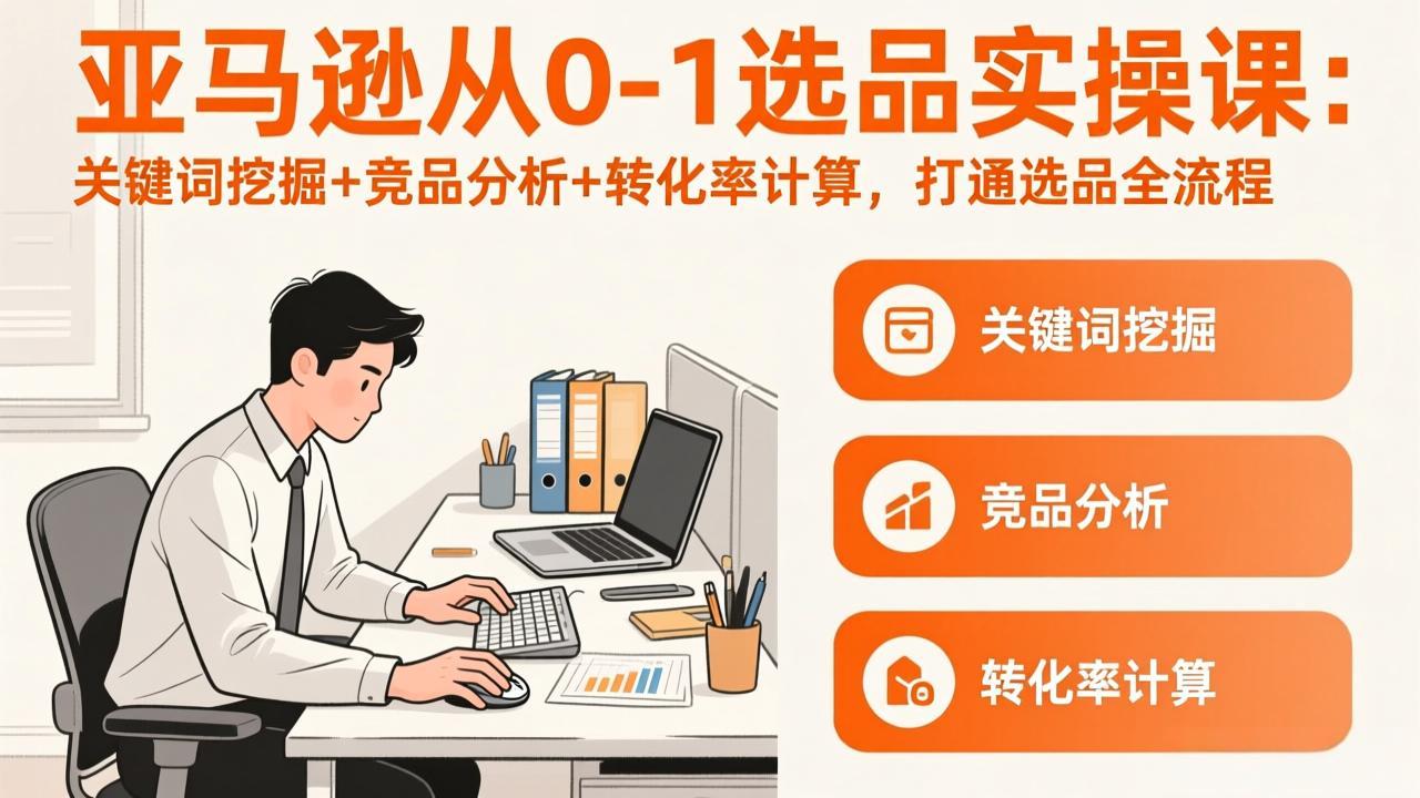 亚马逊从0-1选品实操课(更新3月-优创项目网