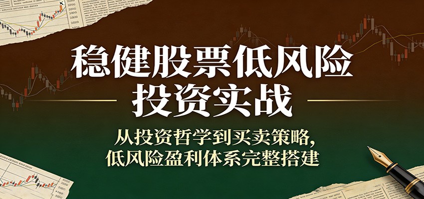 稳健股票低风险投资实战：从投资哲学到买卖策略，低风险盈利体系完整搭建-优创项目网