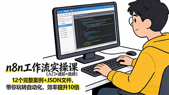 n8n工作流实操课(入门+进阶+选修-优创项目网