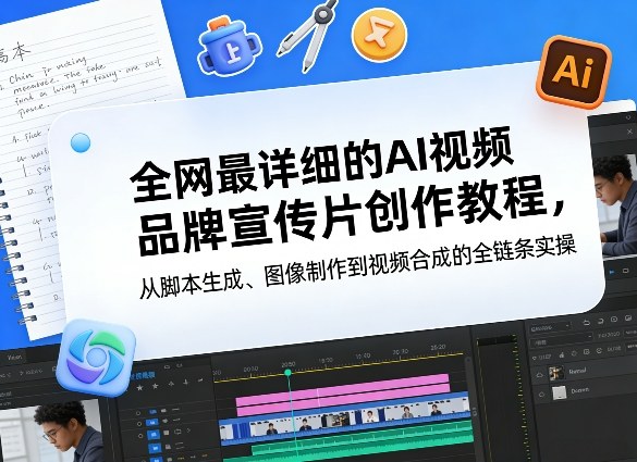 全网最详细的AI视频品牌宣传片创作教程，从脚本生成、图像制作到视频合成的全链条实操-优创项目网