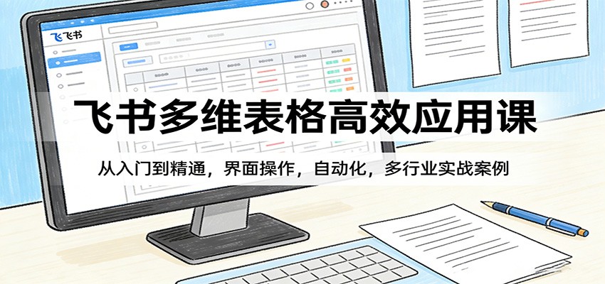 飞书多维表格高效应用课：从入门到精通，界面操作，自动化，多行业实战案例-优创项目网