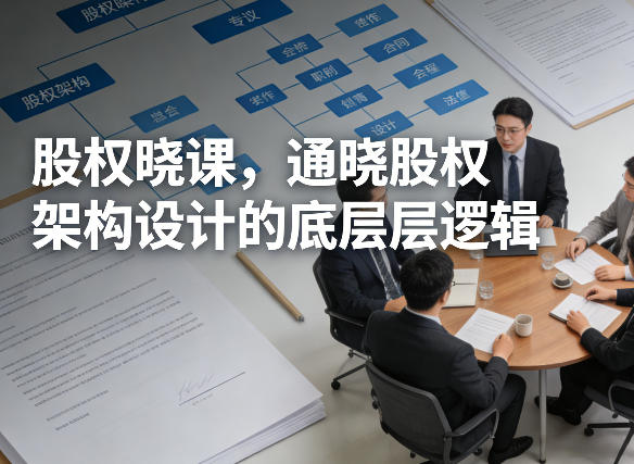 股权晓课，通晓股权架构设计的底层逻辑-优创项目网