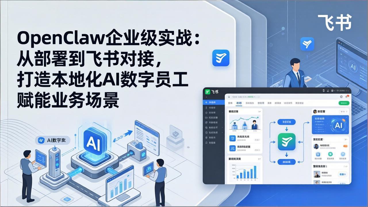 OpenClaw企业级实战：从部署到飞书对接，打造本地化AI数字员工赋能业务场景-优创项目网
