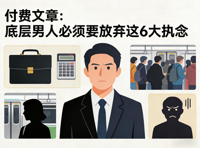 付费文章：底层男人必须要放弃这6大执念-优创项目网