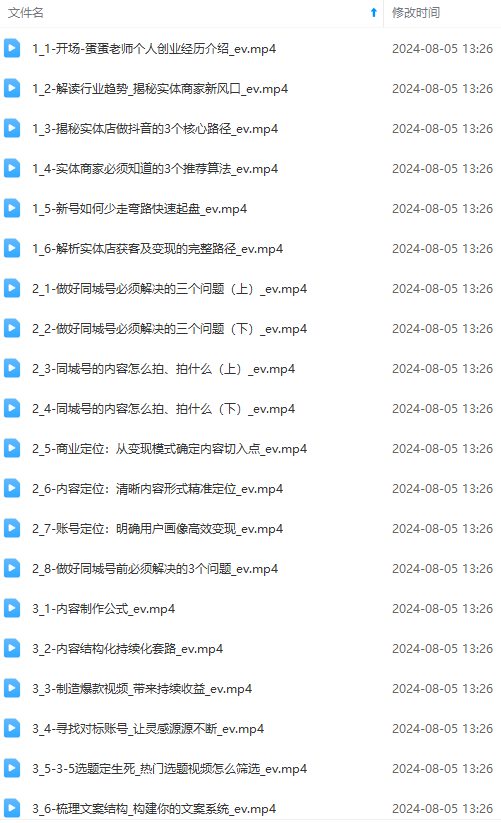图片[1]-实体店老板获客特训营：认知、定位、文案、矩阵、直播、AI等(72节-优创项目网