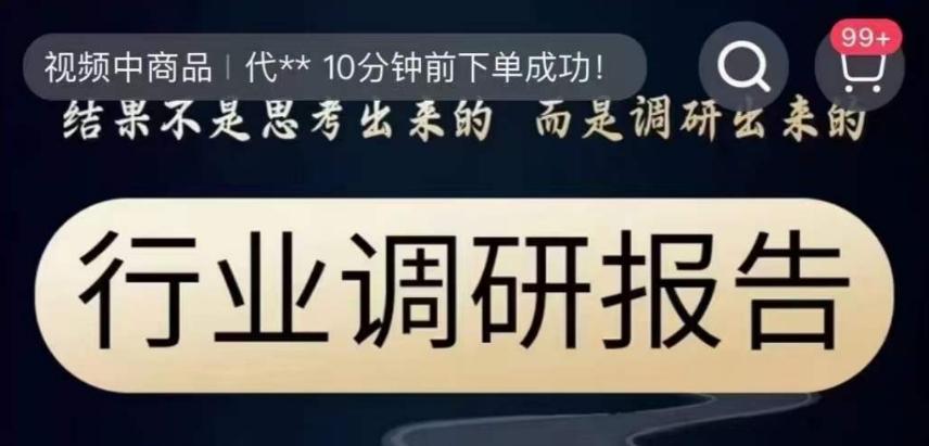 行业调研报告，结果不是思考出来的而是调研出来的-优创项目网